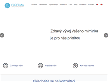 Tablet Screenshot of profema.cz